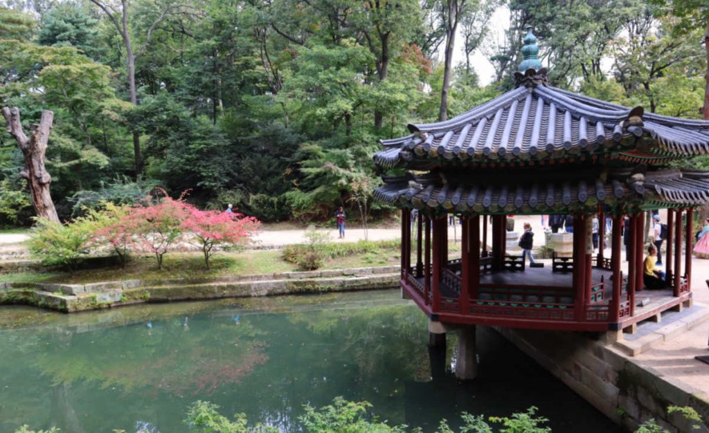 A Pavilion in the Secret Garden in Changdeokgung Palace in Seoul