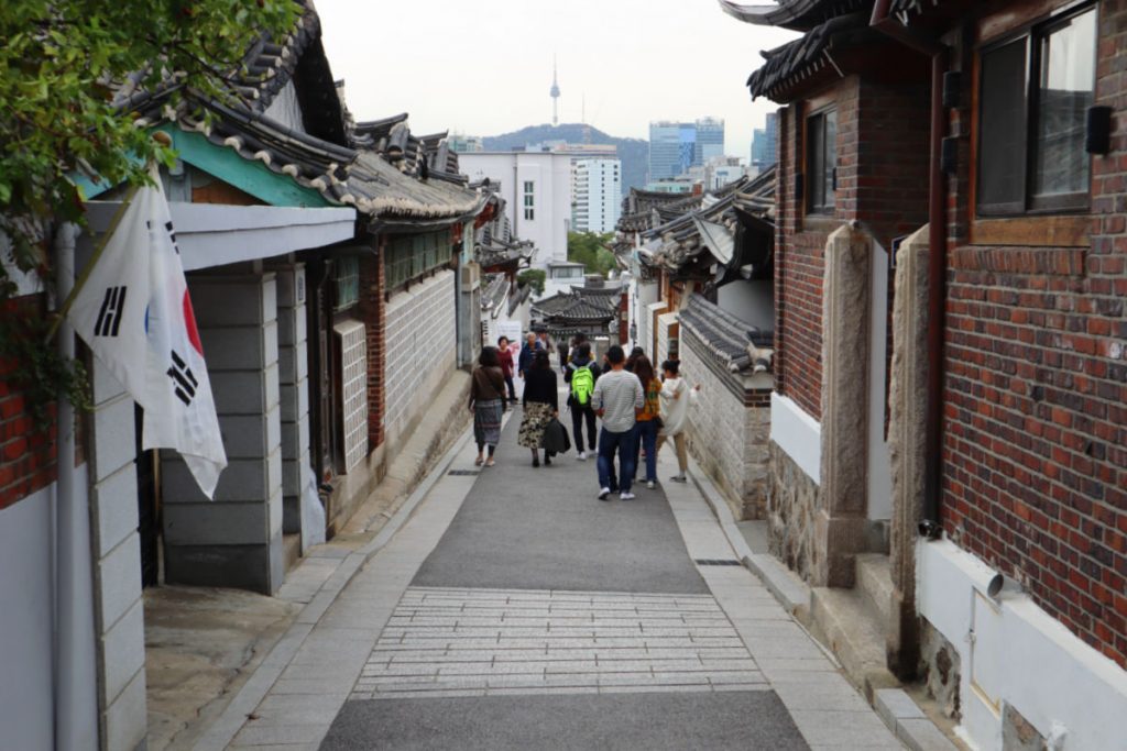 Street Views in Bukchon Hanok Village in Seoul
