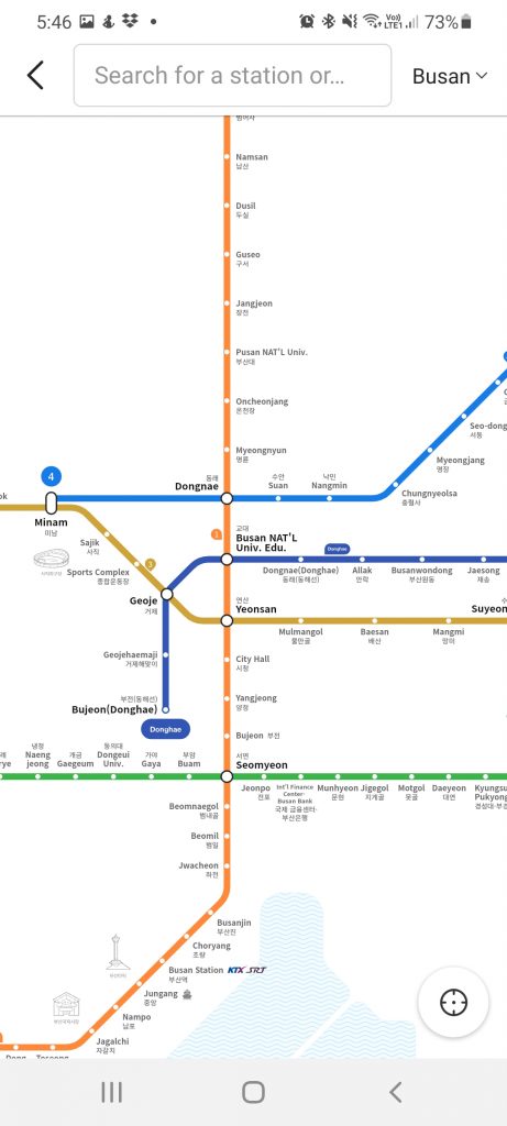 Busan Subway Map