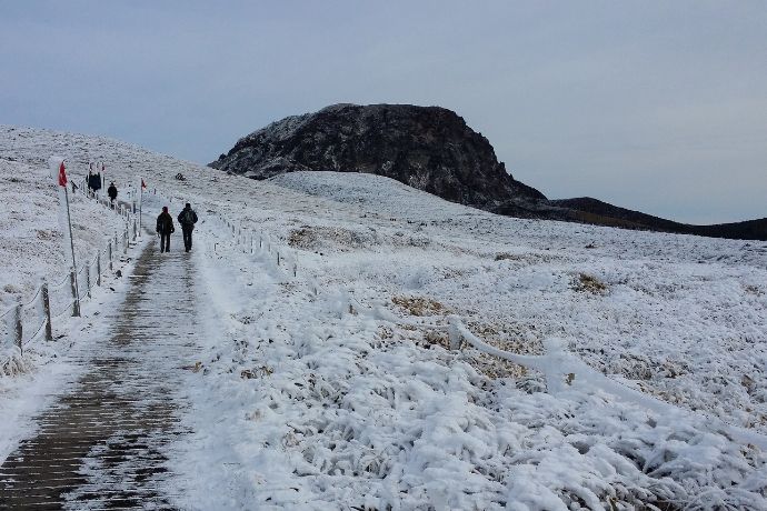 Snow on Mount Hallasan